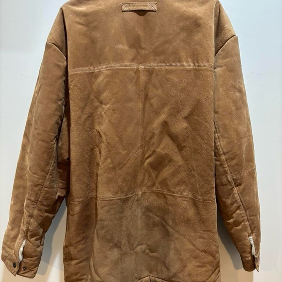 Vintage Phat Farm Men's Brown Leather Field Jacket - Picture 3 of 8